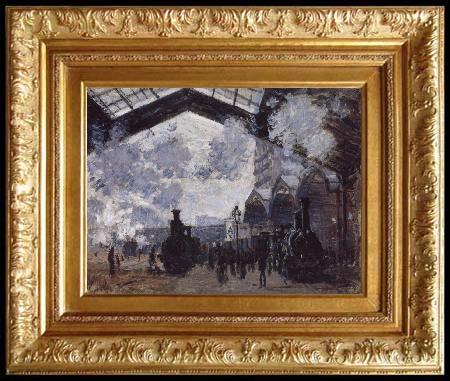 framed  Claude Monet The Gare St Lazare, Ta3142-1